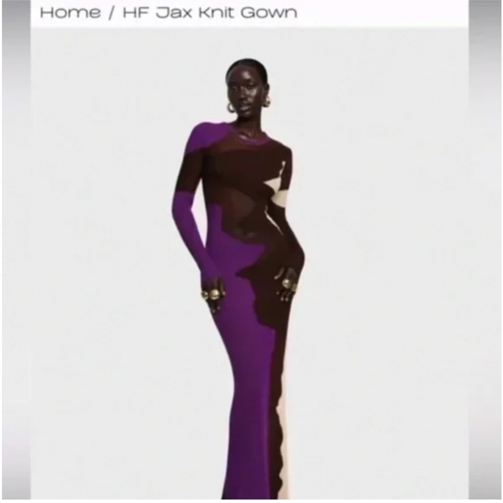 Hanifa Jax Gown Purple Hues